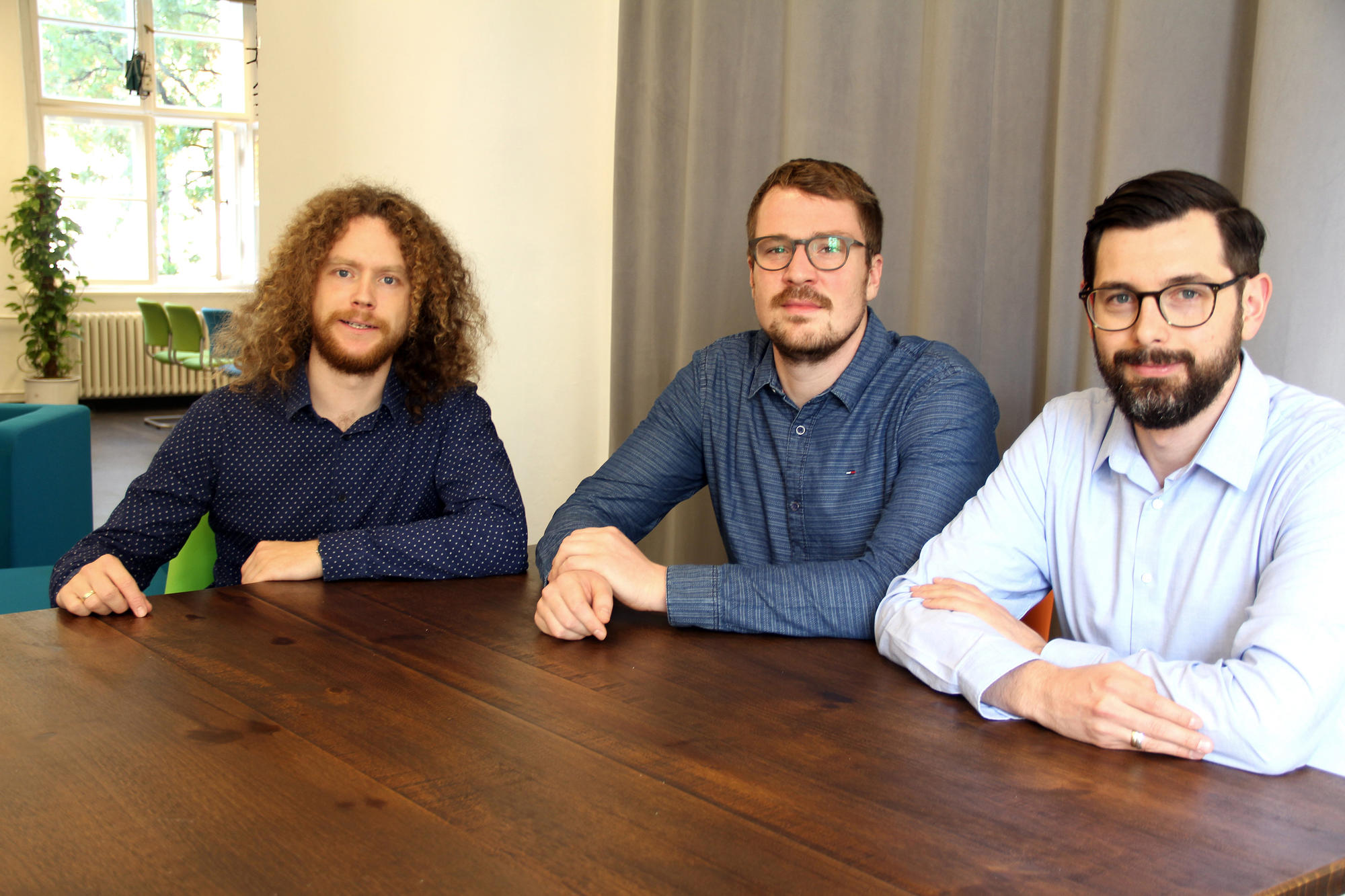 Das Team von Quantum on Demand (v.l.n.r.): Vincent Pohl, Gunter Hermann, Marcel Quennet