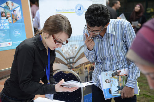 Großes Interesse am Angebot der Freien Universität zeigten Studierende, Doktoranden und Wissenschaftler, die zum ersten „German Science Day“ kamen.