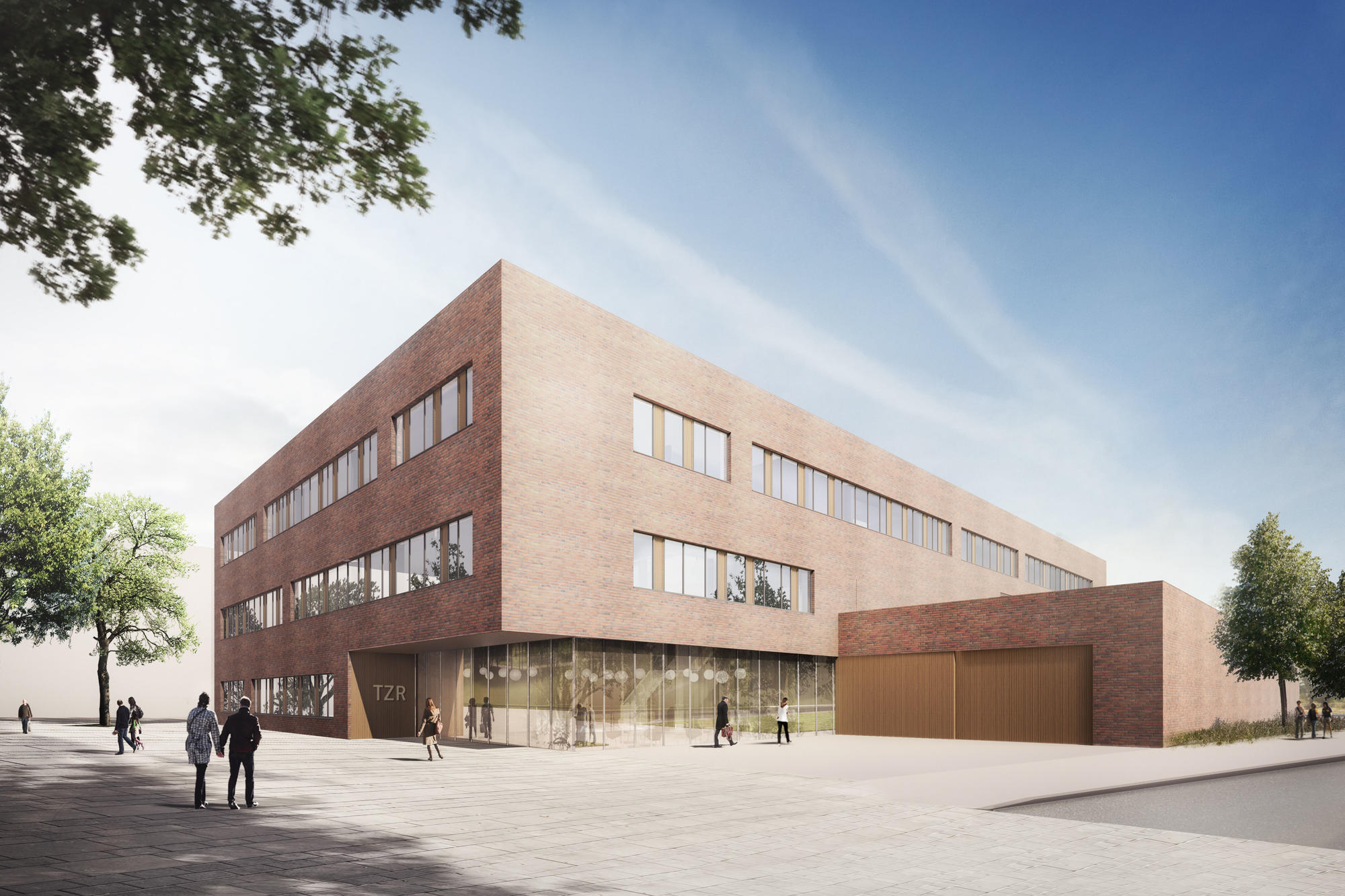 Soll international Maßstäbe setzen: Das Tiermedizinische Zentrum für Resistenzforschung – hier eine Simulation des Baus – soll im Frühjahr 2020 an die Freie Universität übergeben werden.