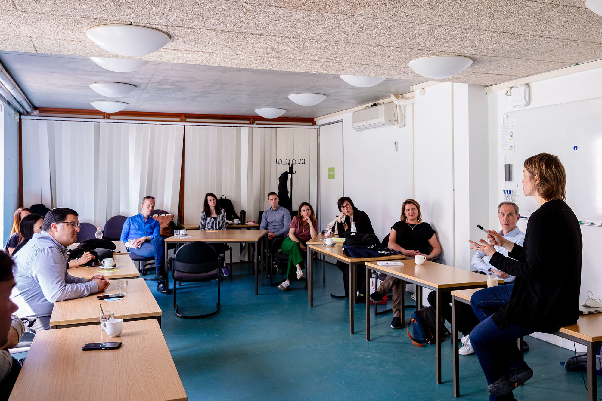 Teilnehmende der Trainingswoche beim Workshop im Einstein Haus in Caputh