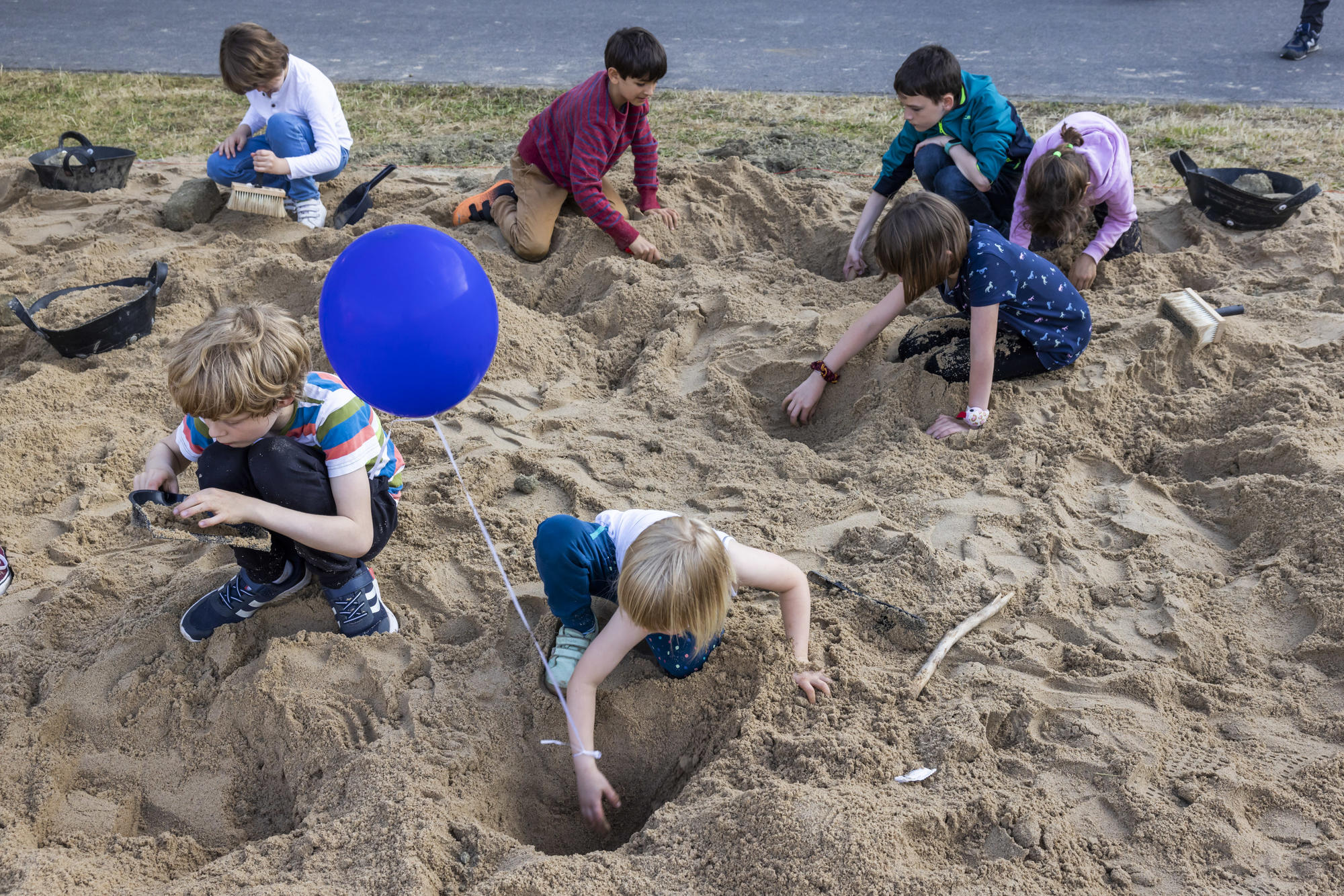 Auf Schatzsuche: Bei den Altertumswissenschaften können Kinder nach Artefakten graben.