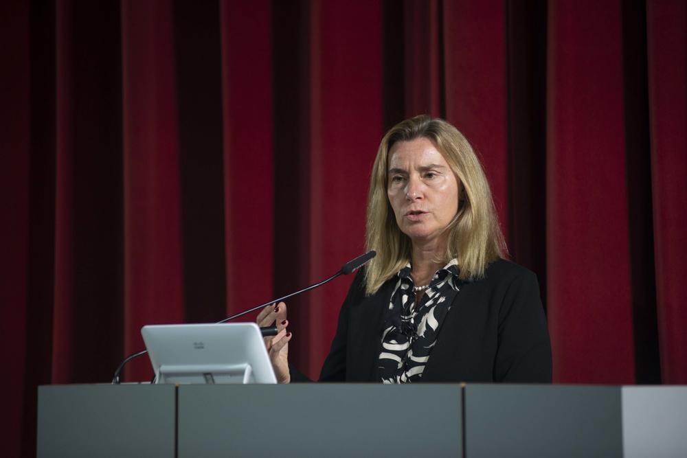 Nur ein Quentchen Optimismus: Federica Mogherini war von 2014 bis 2019 Hohe Vertreterin der EU für Außen- und Sicherheitspolitik, zuvor von Februar bis Oktober 2014 Außenministerin Italiens.