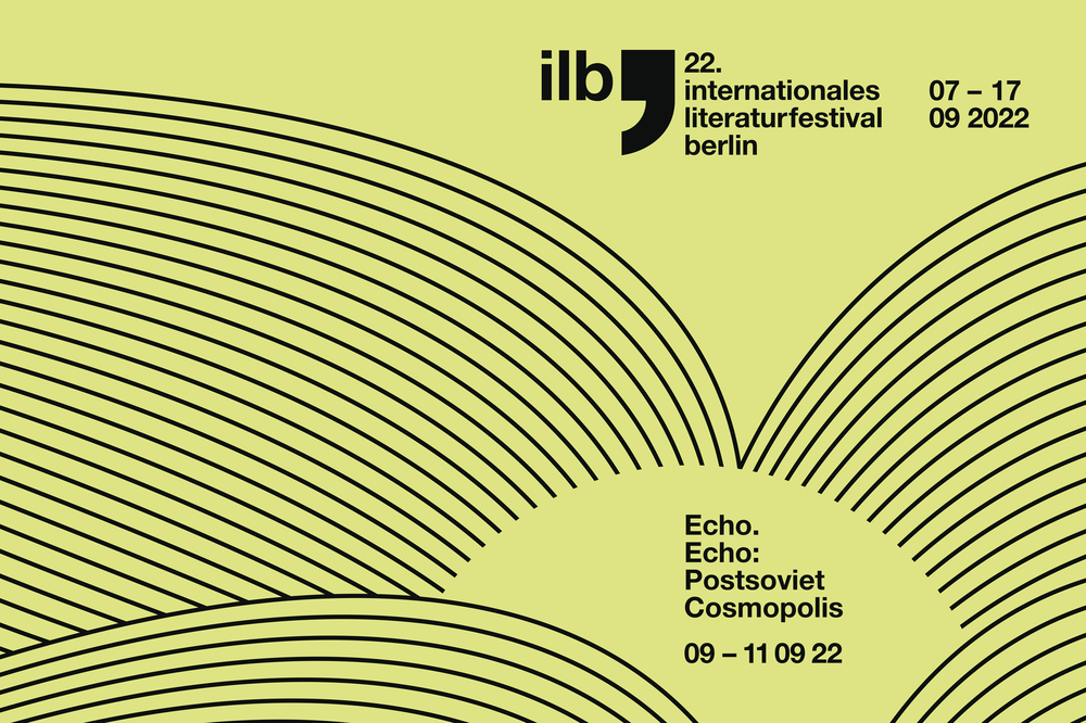 Was erzählen Bücher über den Zustand der Welt: Plakat zur diesjährigen Reihe in Anlehnung an das Festivalplakat.