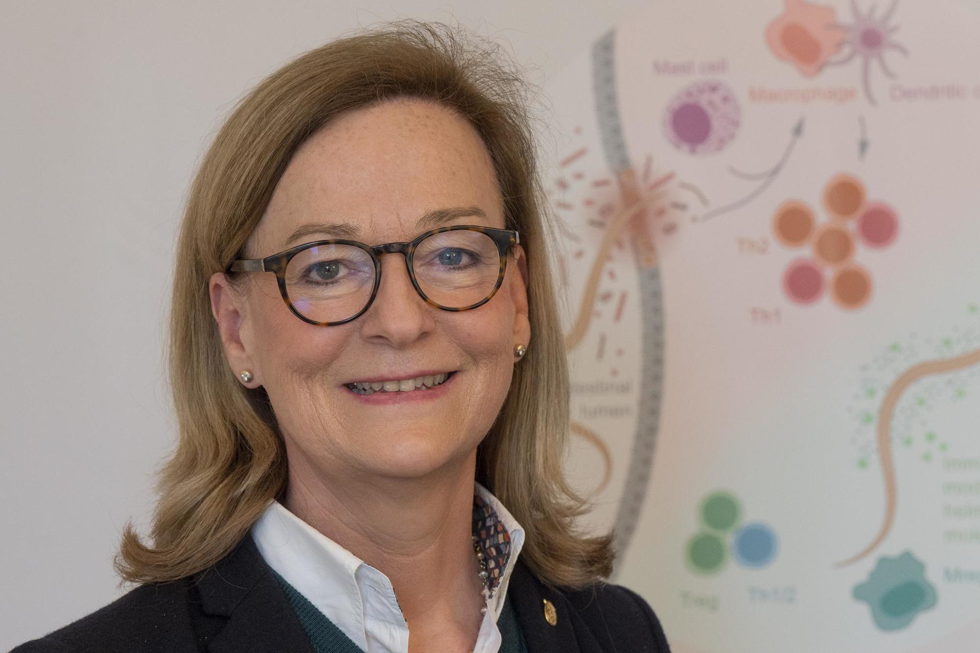 Susanne Hartmann ist  Professorin für Infektionsimmunologie und Direktorin des Instituts für Immunologie am Fachbereich Veterinärmedizin