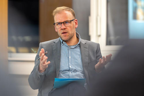 Dr. Dennis Mischke, Abteilungsleitung Forschungs- und Publikationsservices bei der Universitätsbibliothek und Beauftragter für Open Access der Freien Universität