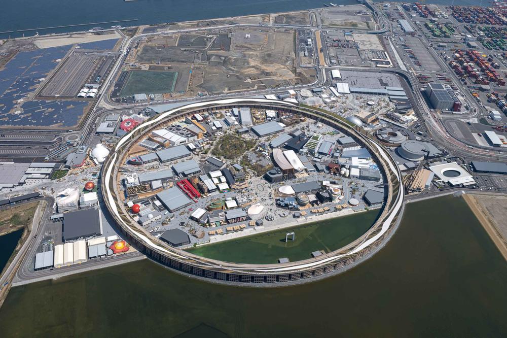 Die Expo 2025 fand vom 13. April bis zum 13. Oktober 2025 in Osaka, Japan, statt. Im Bild: der „Grand Ring“, auf dem man das Areal umrunden konnte.
