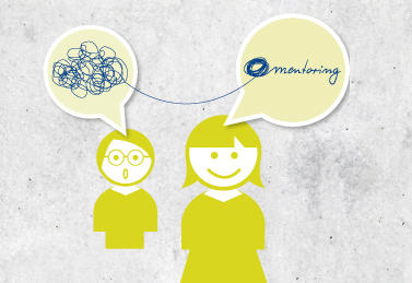 Auf Augenhöhe: Manches Problem lässt sich für Studierende im Gespräch mit studentischen Mentorinnen und Mentoren leicht lösen.