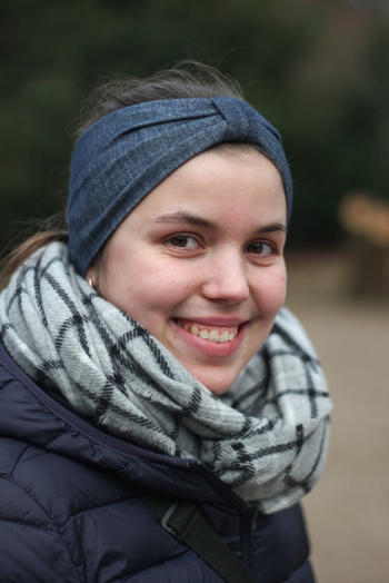 Lehramtsstudentin Corinna Bienert erstellte unter anderem das vorläufige Design der App.