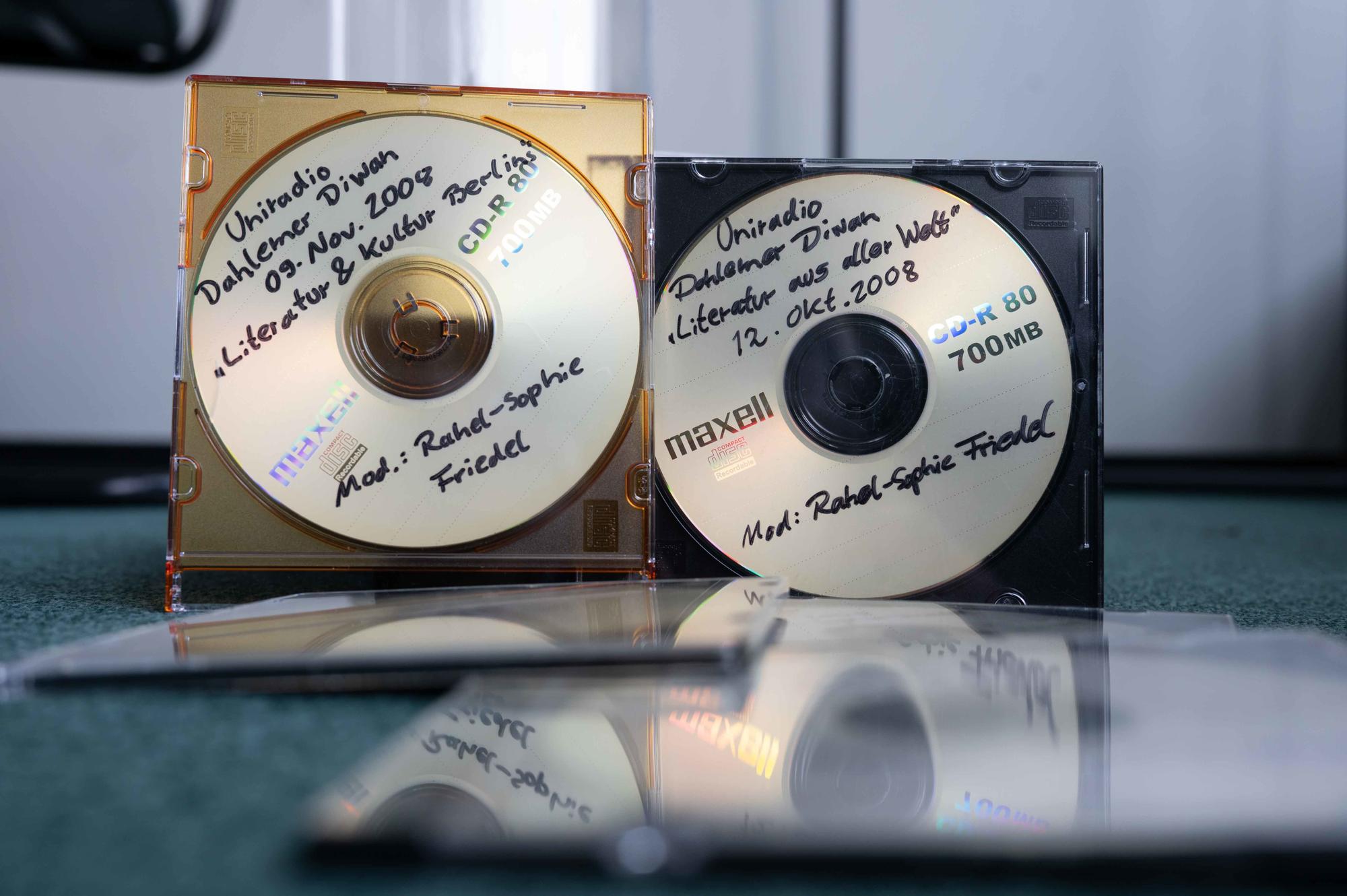 ... und CD und MiniDiscs.