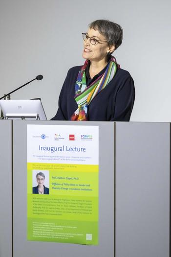 Kathrin Zippel hielt ihre Antrittsvorlesung im Henry-Ford-Bau.