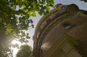 The historical water tower on the Fichtenberg in Berlin-Steglitz is used as a weather station by the Institute of Meteorology.