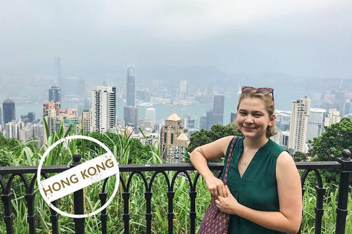 Great perspectives: Marie Funke is spending a year in Hong Kong.