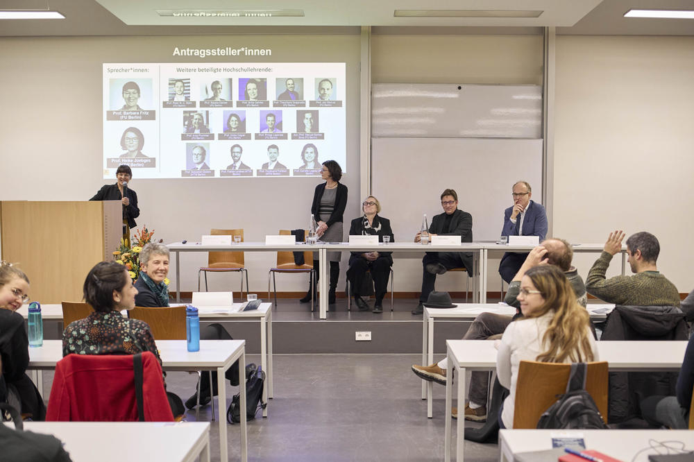 The official opening of EQUALFIN, a joint doctoral degree program between Freie Universität Berlin and HTW Berlin – University of Applied Sciences.