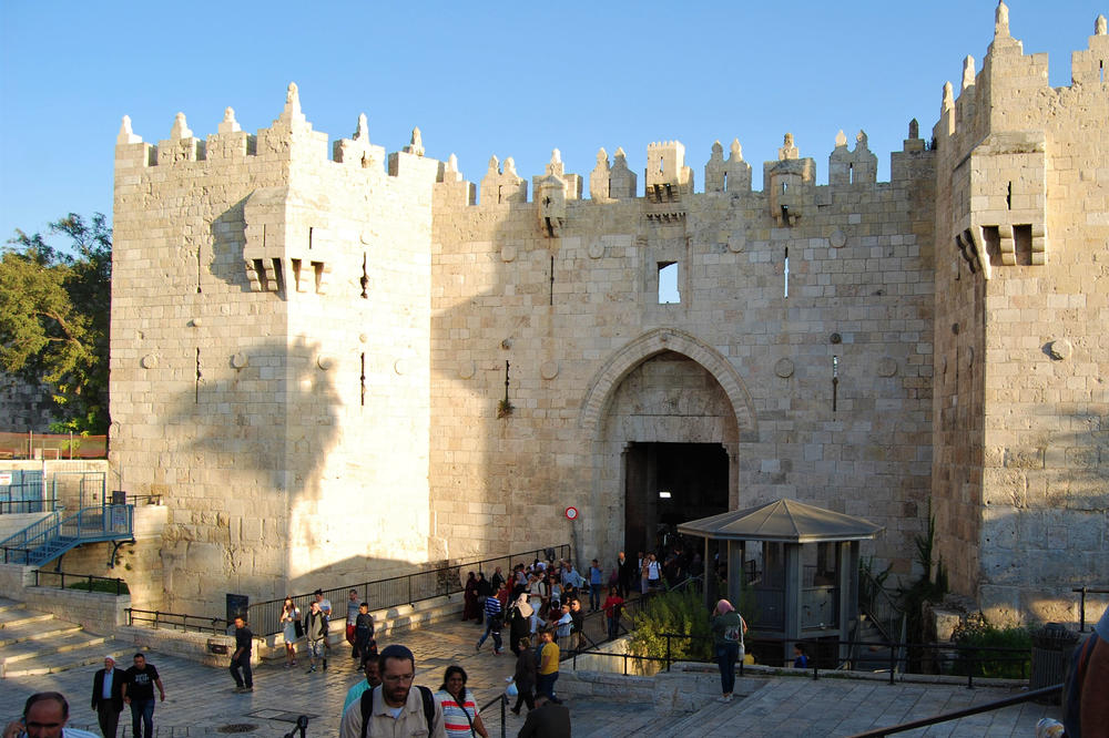 The Damascus Gate is the entrance to the Muslim Quarter of Jerusalem’s Old City.