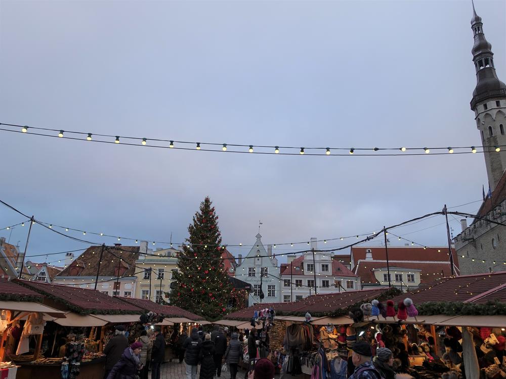 The Christmas market in Tallinn