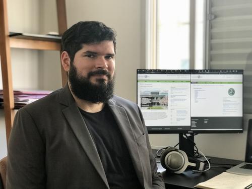 Christian Lazar has been in his home office in São Paulo since taking up his duties as liaison office manager there.