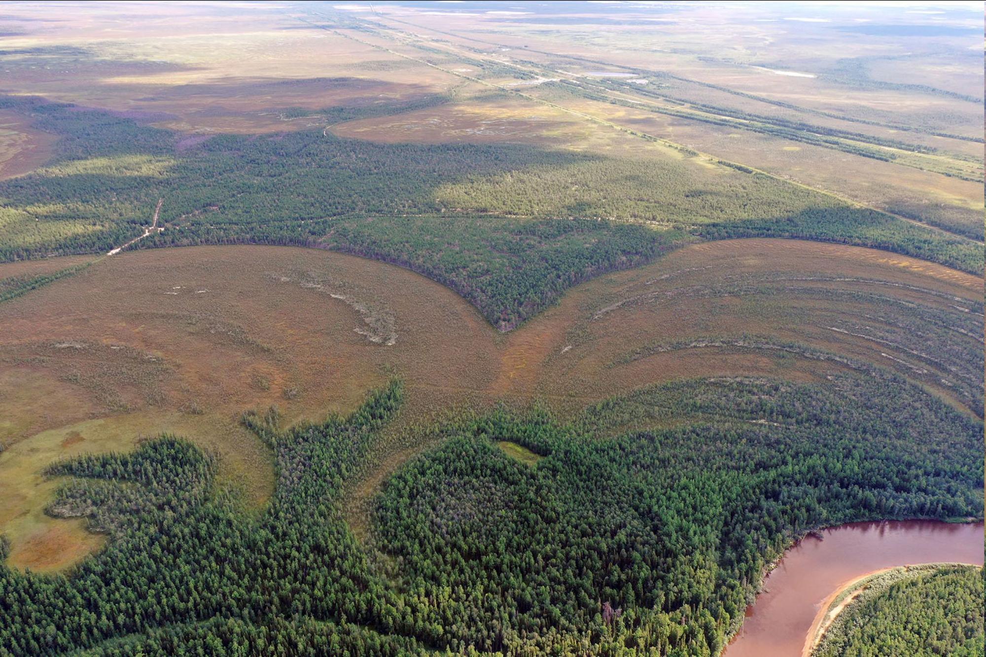 The fortified settlement sits atop a section of land overlooking the bountiful Amnya River.