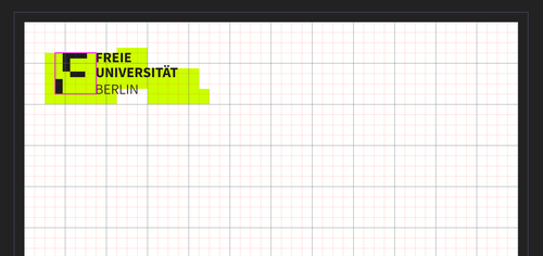 Positioning the logo