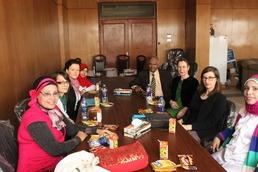 German and Egyptian project members with Prof. Dr. Sayed Taha, Vice-President of SVU
