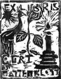 Exlibris Prof. Dr. Gert Mattenklott