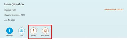 Blocks and Documents tab showing '1'