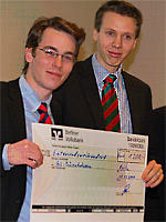 Das Team Gärtner & Lange von GL-Präsentationen erhielt für den 1. Platz 1200.- € Preisgeld