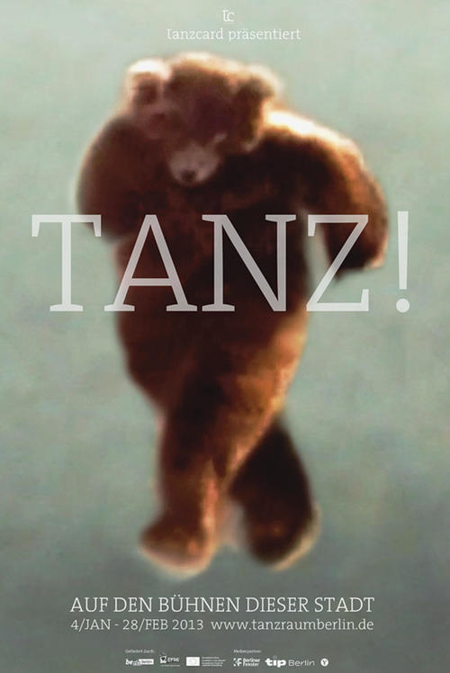 Das Tier im Tanz: Bis Anfang des Jahres wurde in ganz Berlin mit einem Bären für die tanzcard geworben.