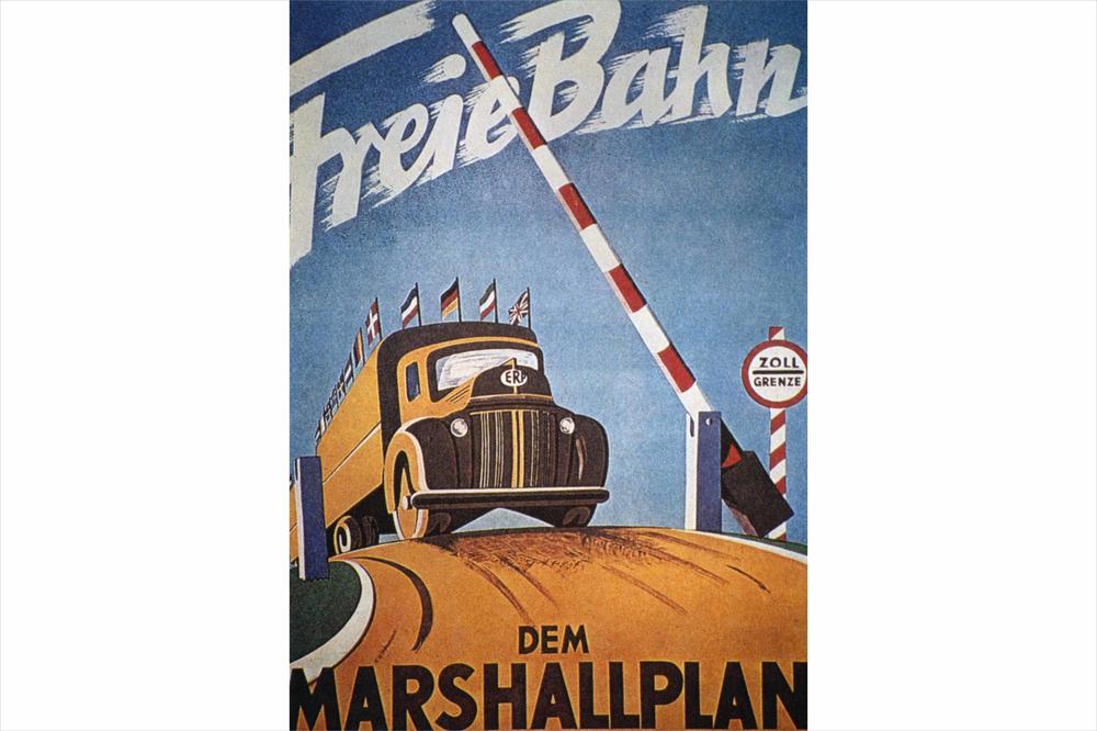 Die Kampagne rund um das „European Recovery Program“, populär geworden unter dem Namen Marshallplan, war Teil des Hilfsprogramms, mit dem die USA Europas nach dem ZweitenWeltkrieg wieder aufbauen wollten.