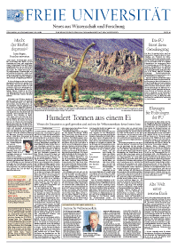 Titelseite Tagespiegel-Beilage vom 20.11.2004