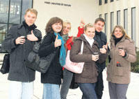 Studierende der Freien Universit&auml;t