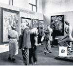 Ausstellung „Entartete Kunst“, München 1937, Raum 6<br>Foto: Archiv Forschungsstelle 
