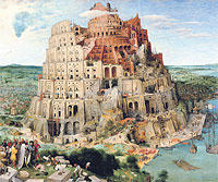 „Der Turmbau zu Babel“ von Pieter Brueghel dem Älteren. Die Sprachenvielfalt ist das Fundament der Friedrich-Schlegel-Graduiertenschule.