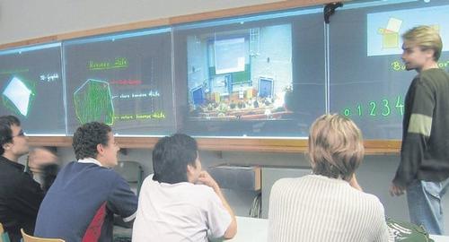 Data Wall im Institut für Informatik