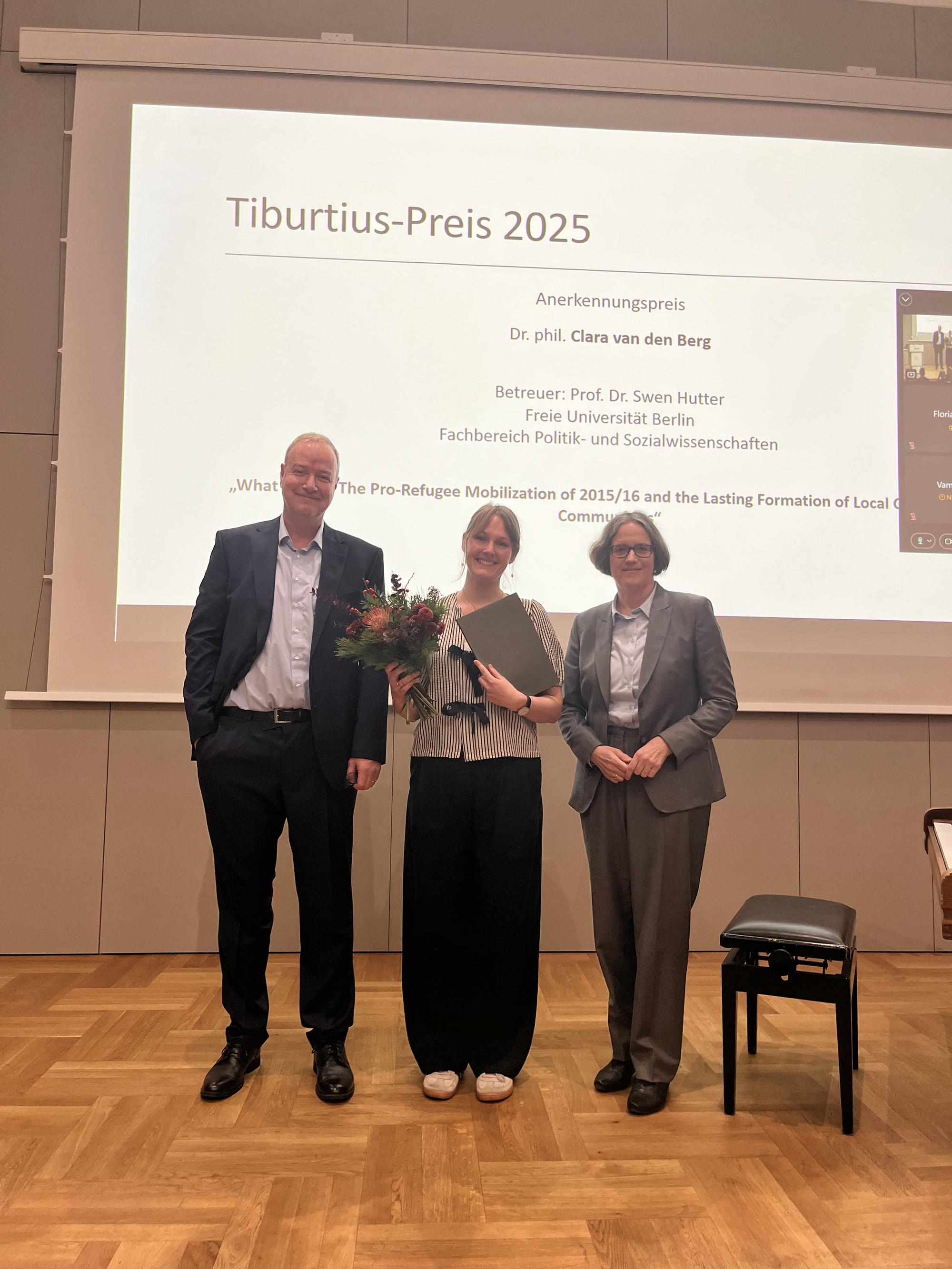 Anerkennungspreis für Clara van den Berg