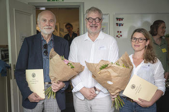 Prof. Rinke mit den Preisträger*innen Prof. Kretzmer und Prof. Wenzel