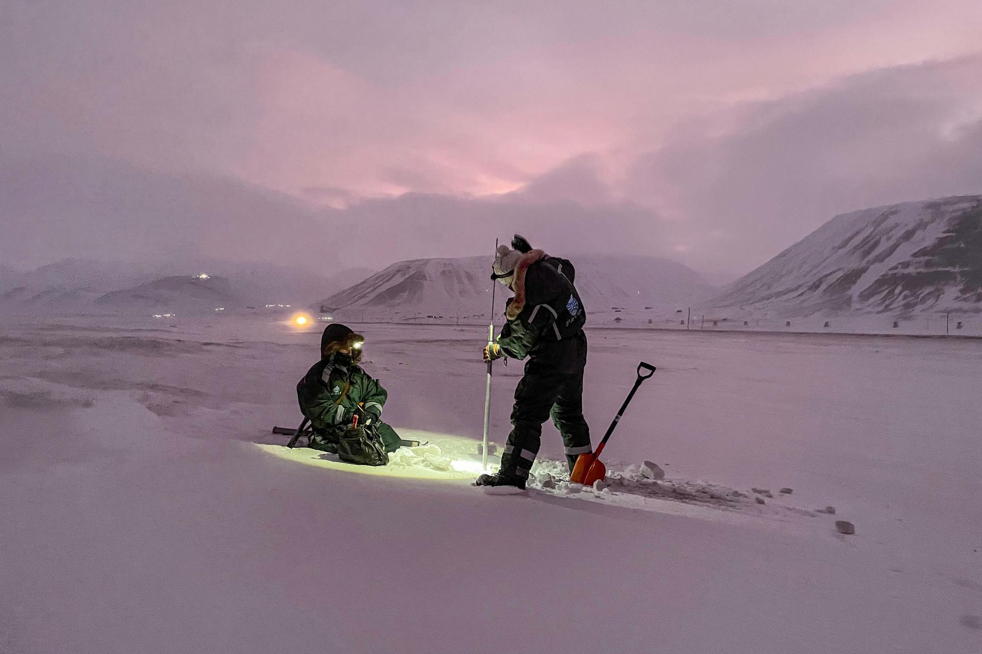 Forschen im Schnee und bei bis zu minus 35 Grad.