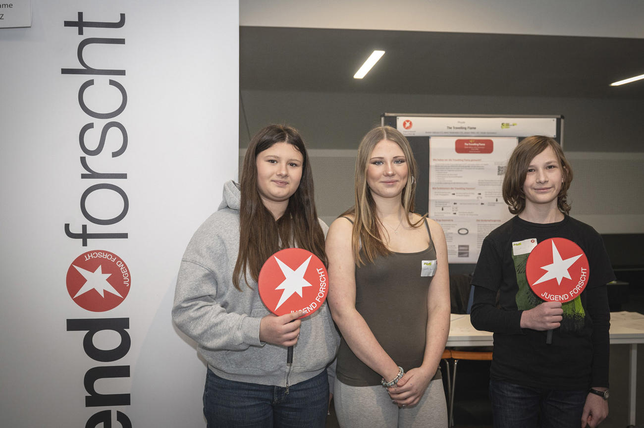 Das Reportage-Team: Laura, Lotte und Jonathan