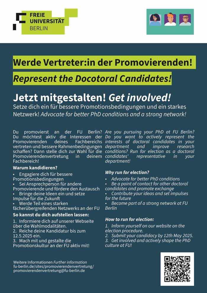 Herzlich willkommen bei der Promovierendenvertretung der Freien Universität Berlin!