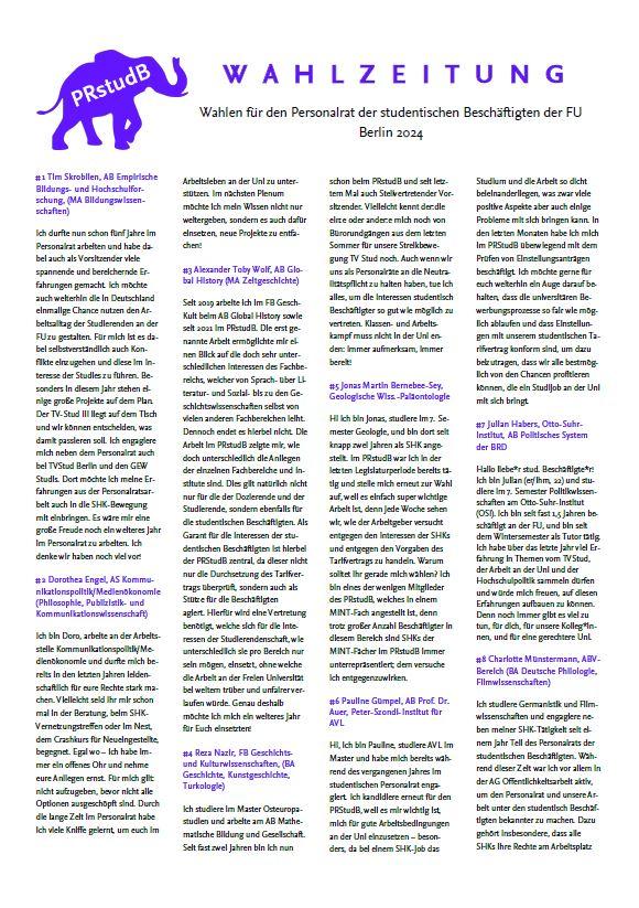 Wahlzeitung 2024 - Vorschaubild