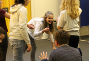 Beim Workshop "Aus die Maus" mit dem GRIPS Theater