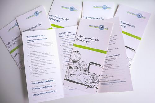 Flyer "Informationen für Geflüchtete"