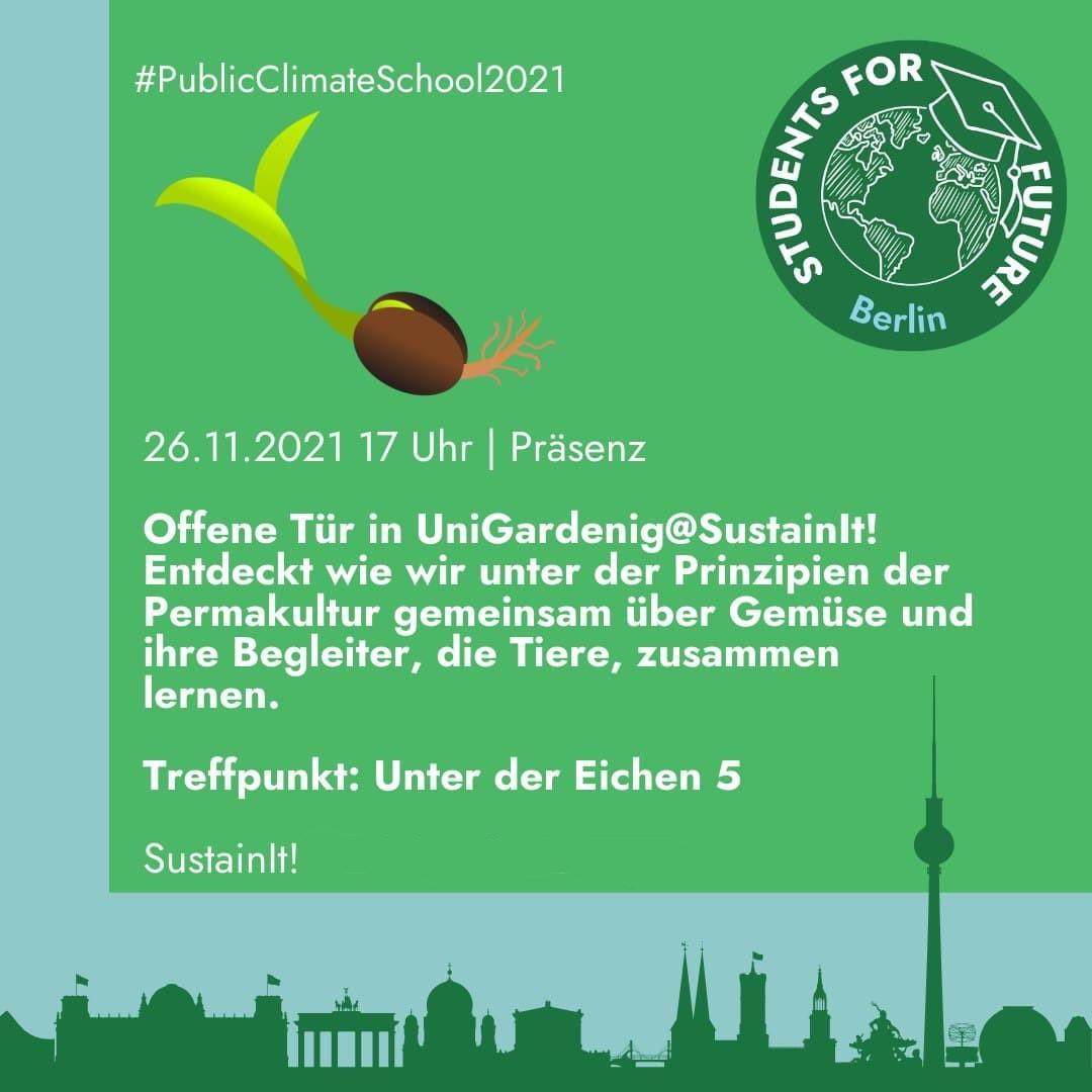 Offene Tür beim UniGardening