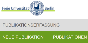Publikationserfassung an der Freien Universität