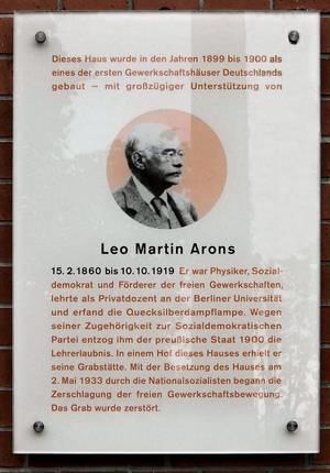 Gedenktafel Leo Arons