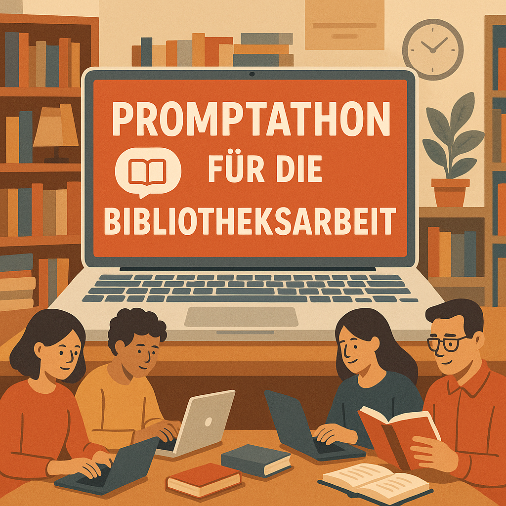 Bibliotheksarbeit beim PROMPTATHON Event
