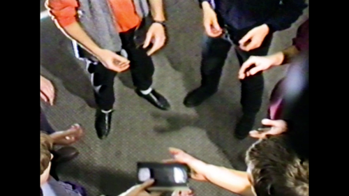 Filmstill der ersten Ausgabe der Videostreikzeitung vom 8. Dezember 1988.