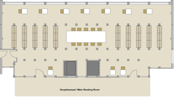 Raumplan Stiller Lesesaal